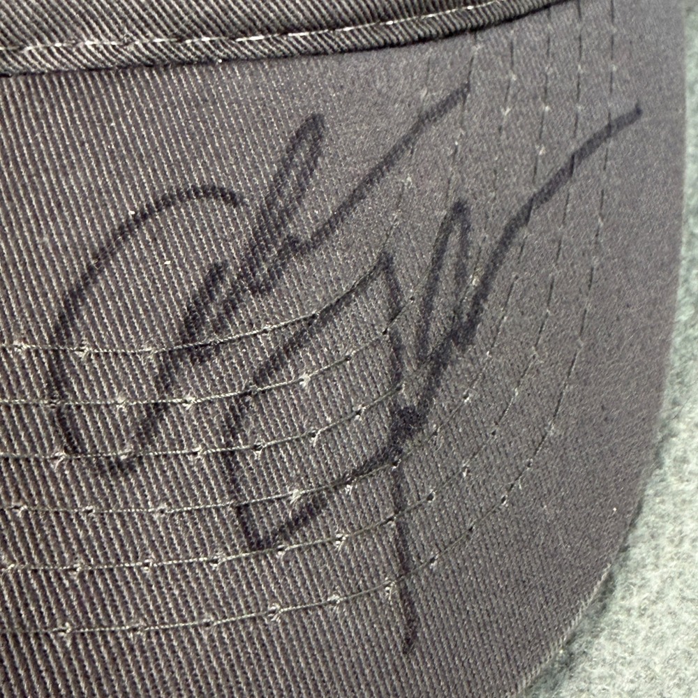 Alan Jackson Signed Gone Country Trucker Hat Grey Teal Outdoor Cap Tour Hat - Picture 2 of 9